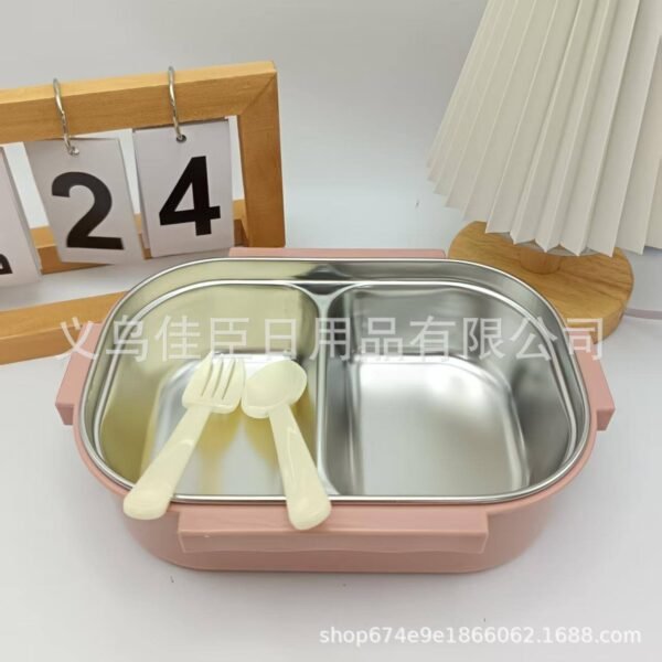 Double partition food flask